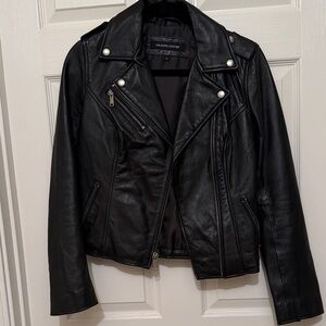 Wilsons Leather Women's Black Biker Jacket